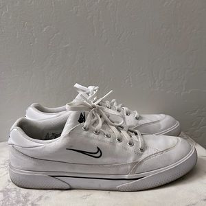 Retro NIKE GTS 97 Canvas Sneakers in White